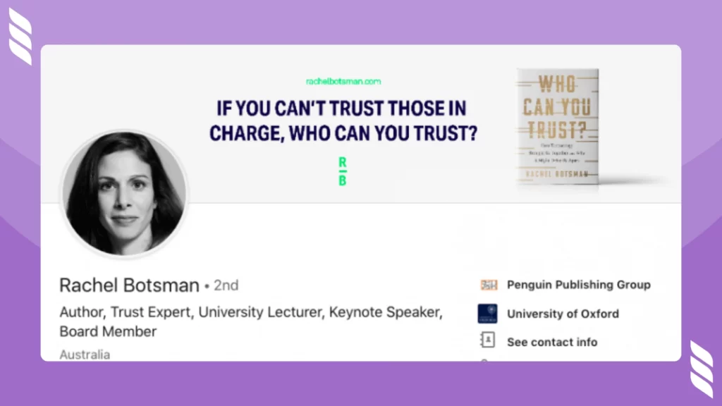 LinkedIn backgrounds: The Author Style