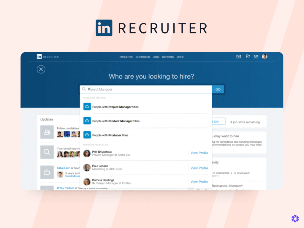 Best recruitment automation Tools: LinkedIn Recruiter