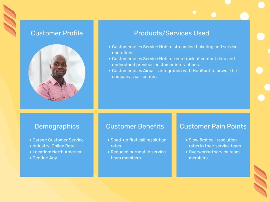 customer profile example: basic information