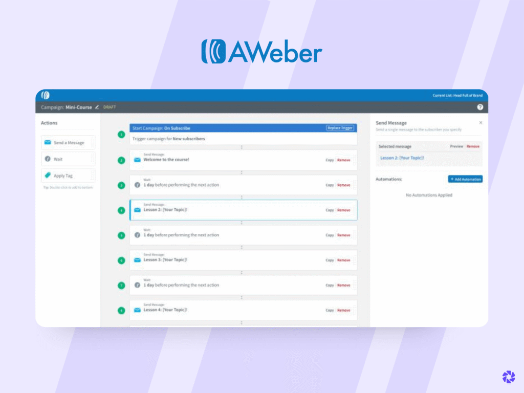 Best Email Automation Tools: AWeber