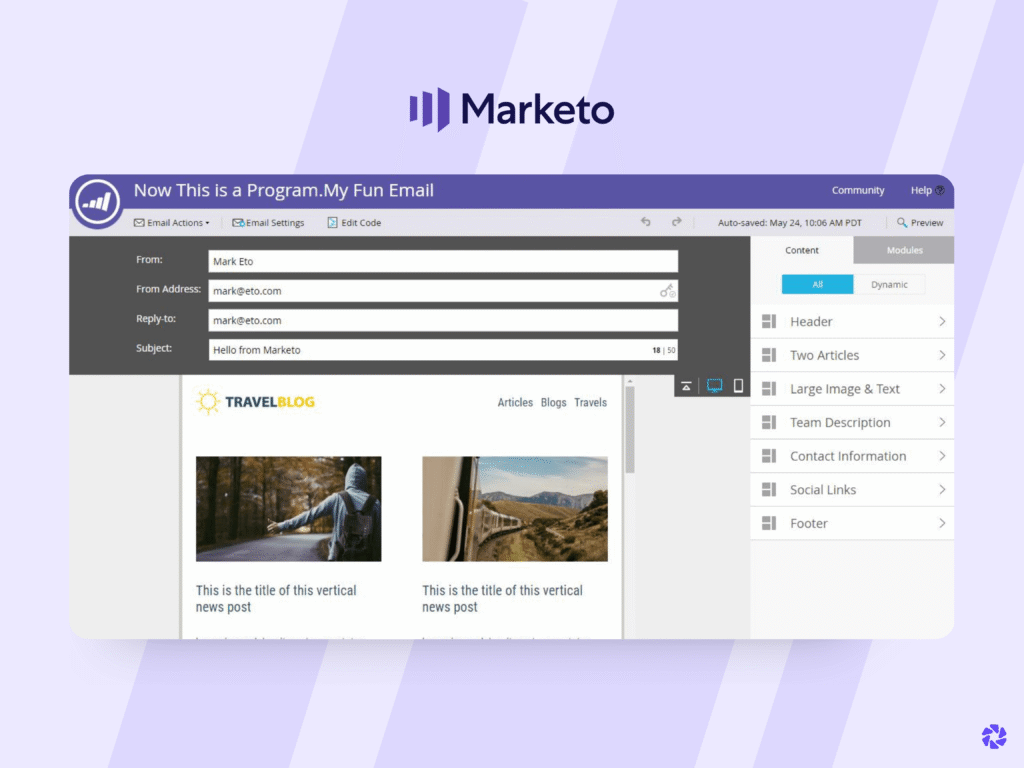 Best Email Automation Tools: Marketo