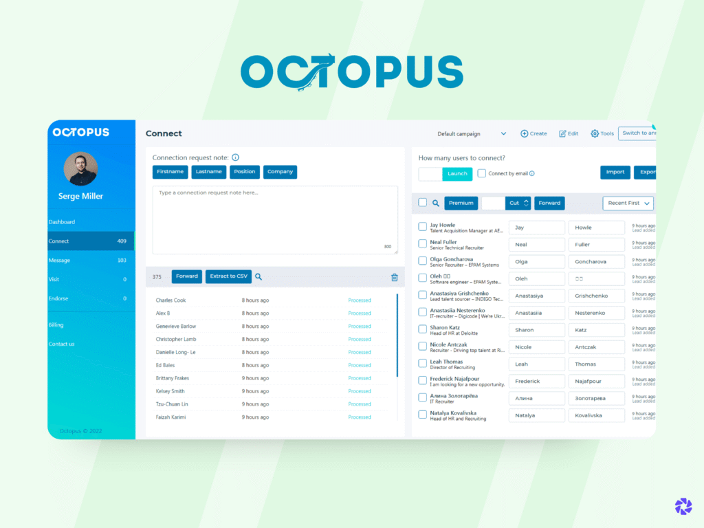 Best Email Automation Tools: Octopus CRM