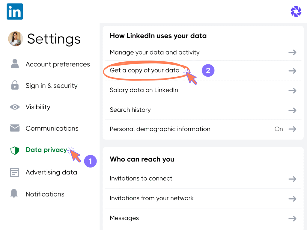 How to Export Your LinkedIn Contacts Step 4