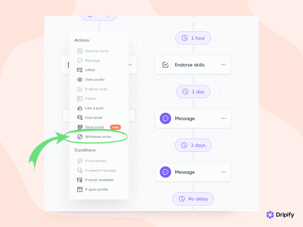 Improve productivity with CRM: Withdraw Pending Connection Requests