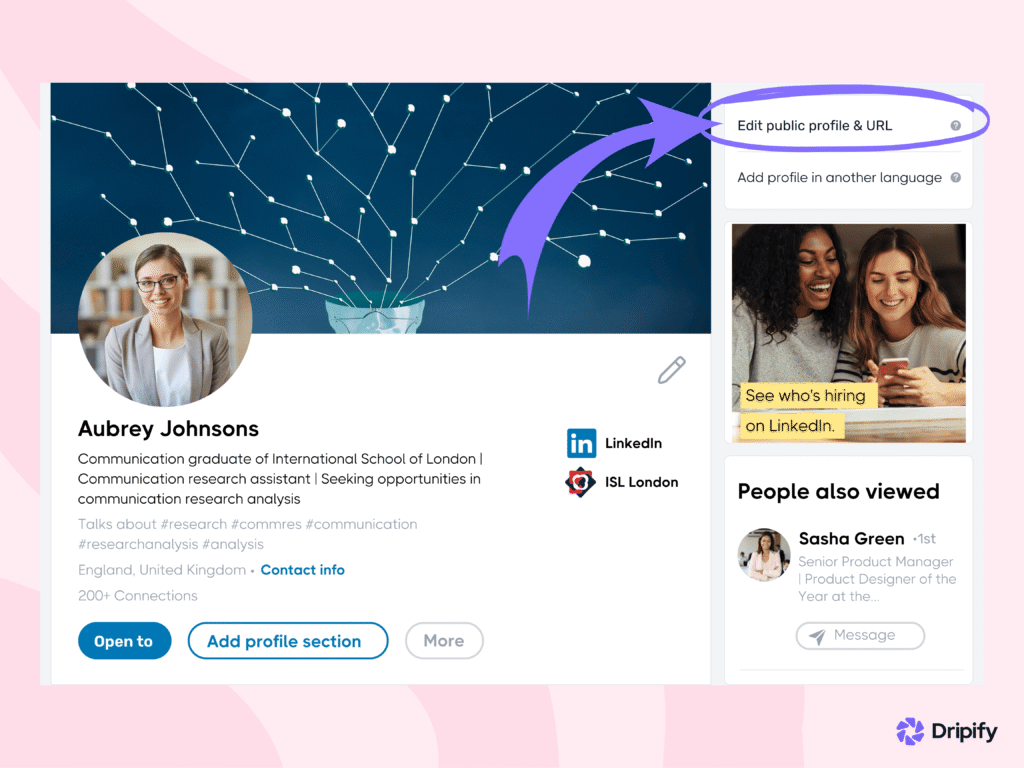 Improve LinkedIn Profile: Customize Your URL