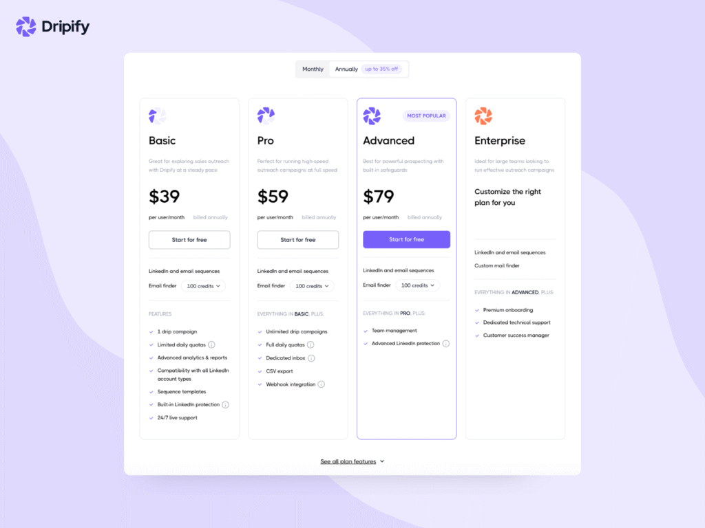 Dripify for Small Business: Cost Effective Pricing
