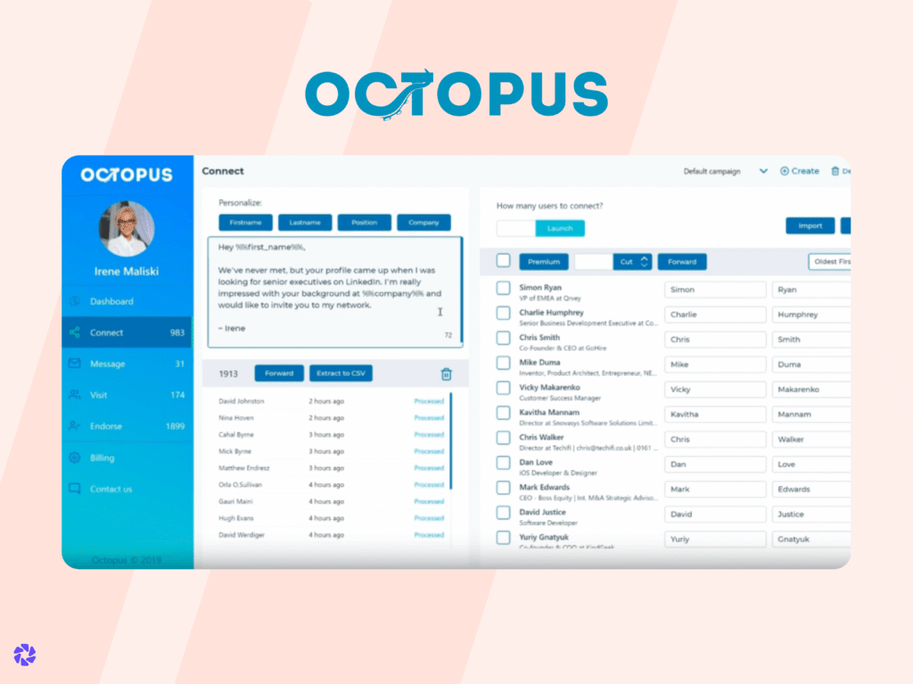 Best LinkedIn Scraping Tools: Octopus CRM
