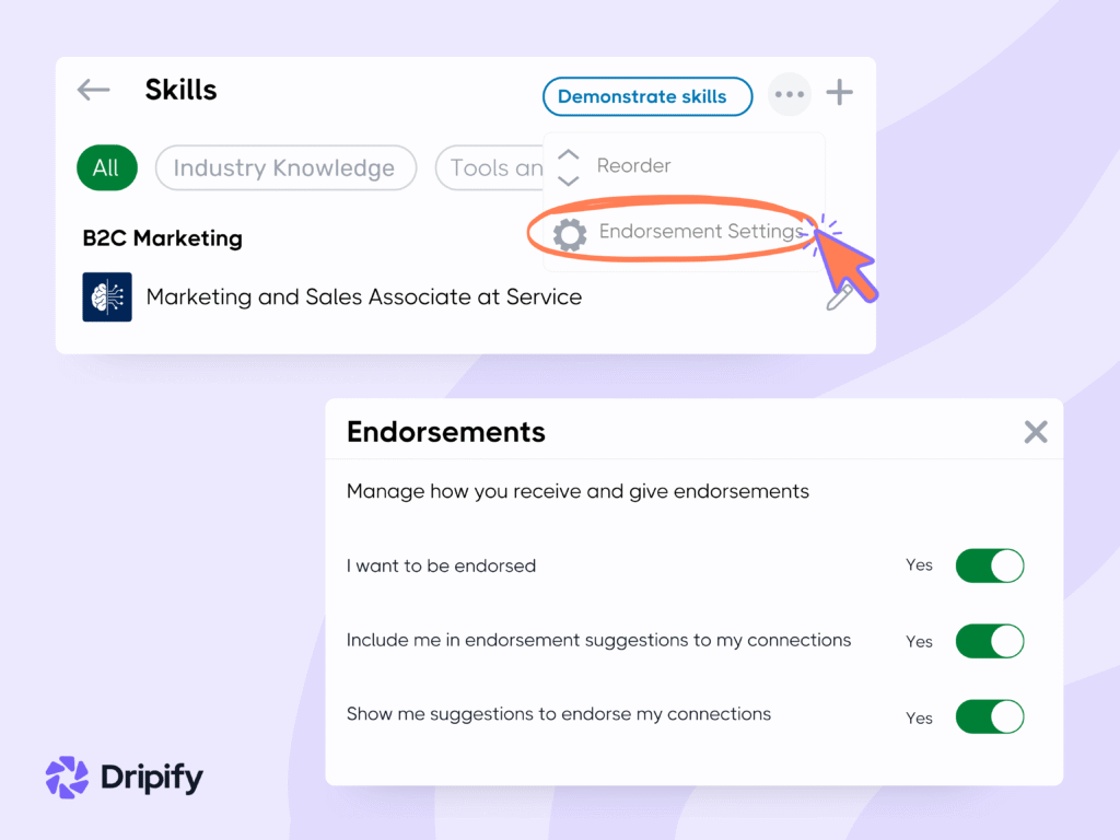What is Endorsement in LinkedIn