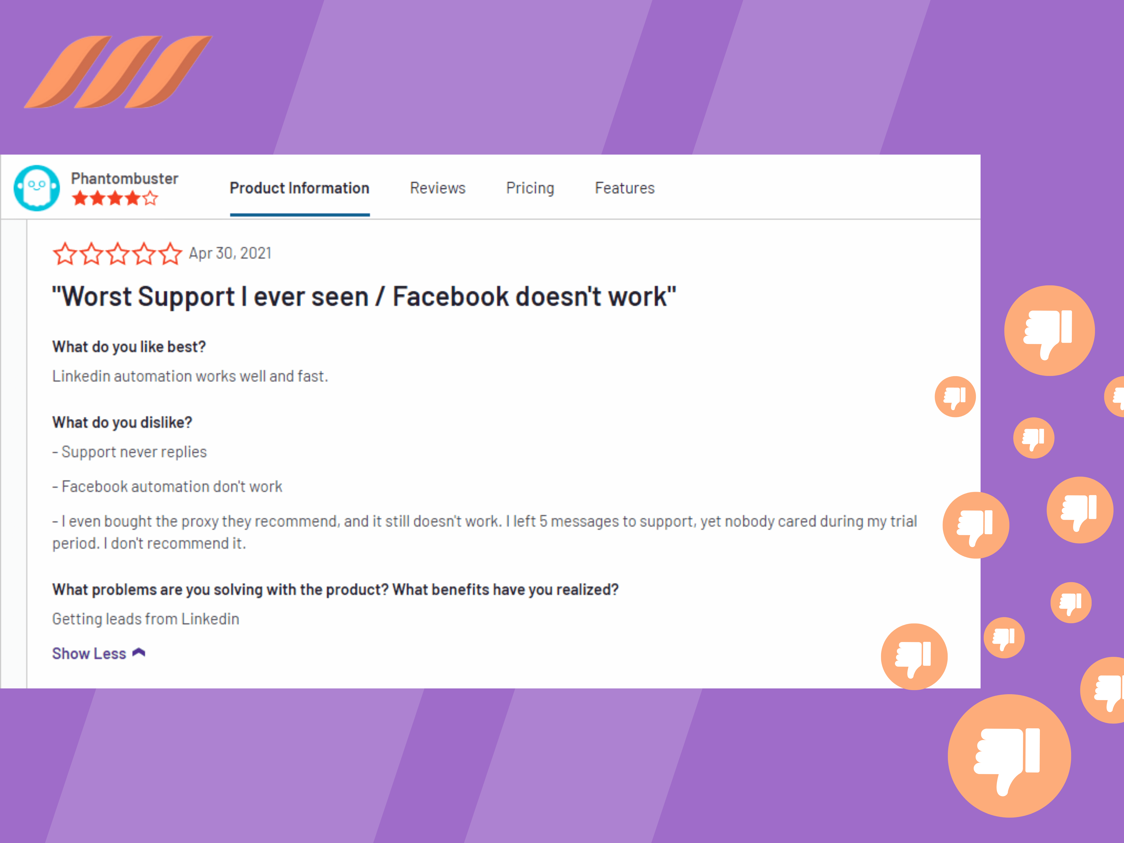 Phantombuster customer support poor