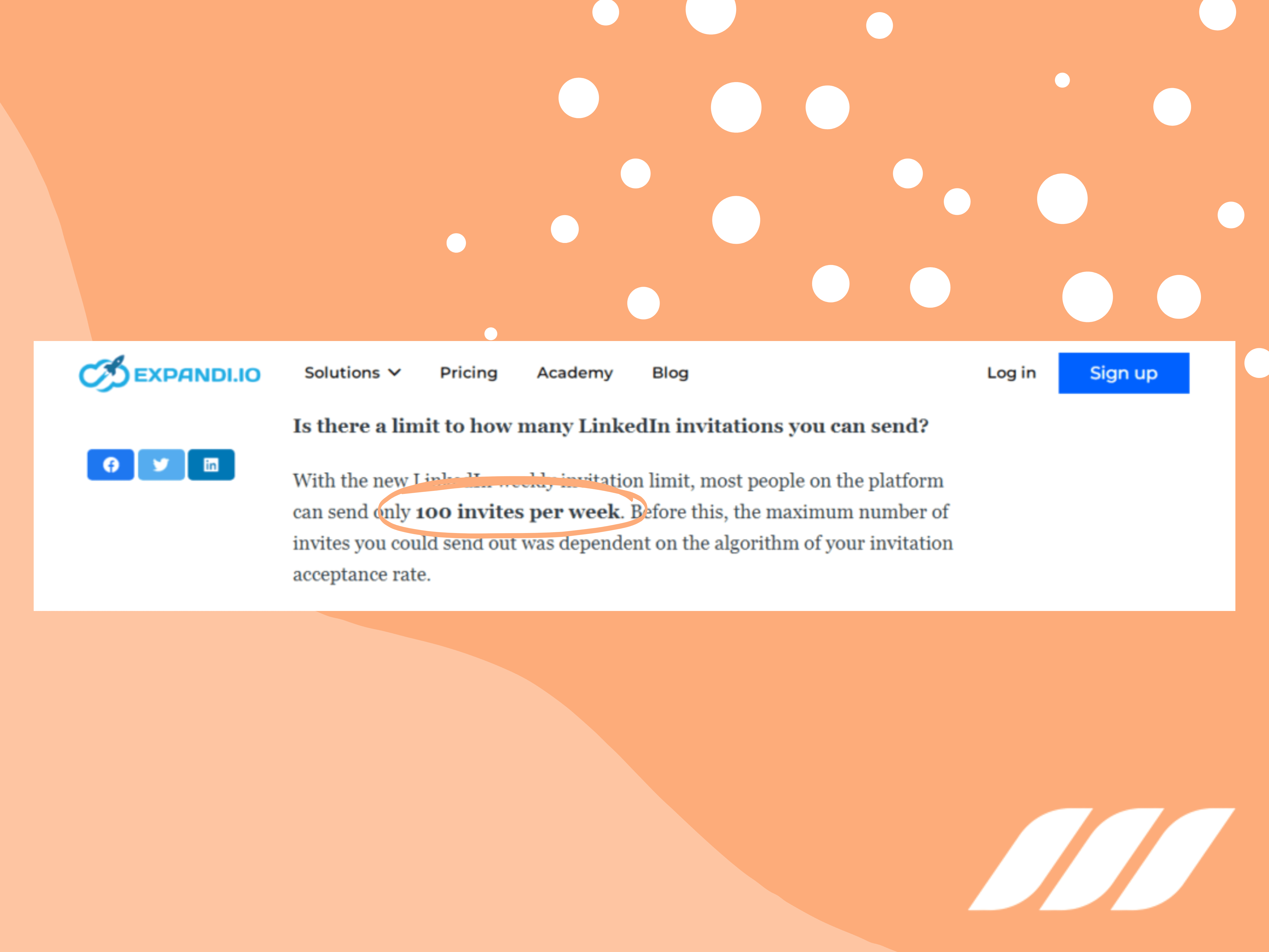 Expandi Cannot Exceed LinkedIn Weekly Invitation Limit