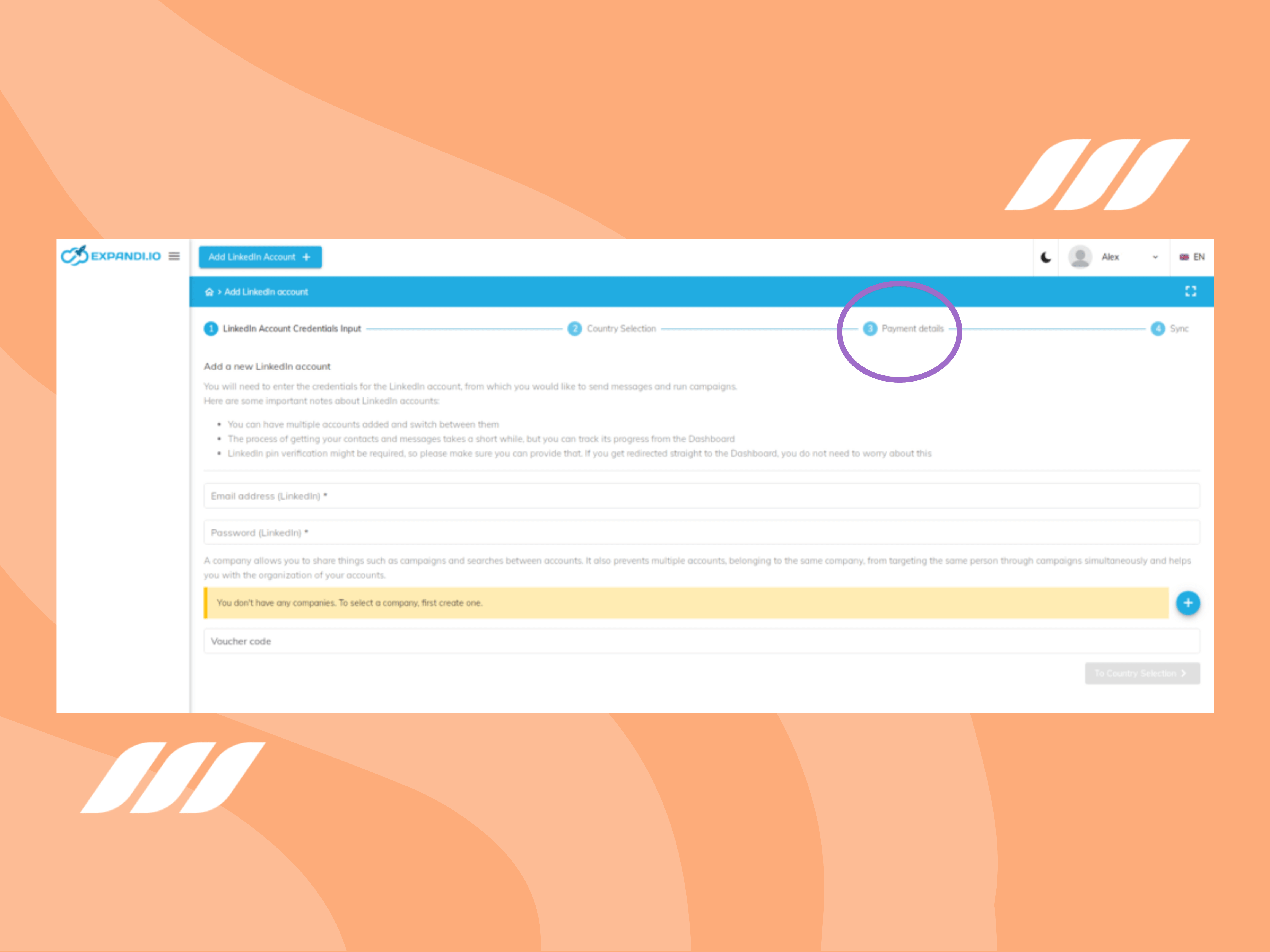 Expandi Makes Starting a Free Trial Annoying