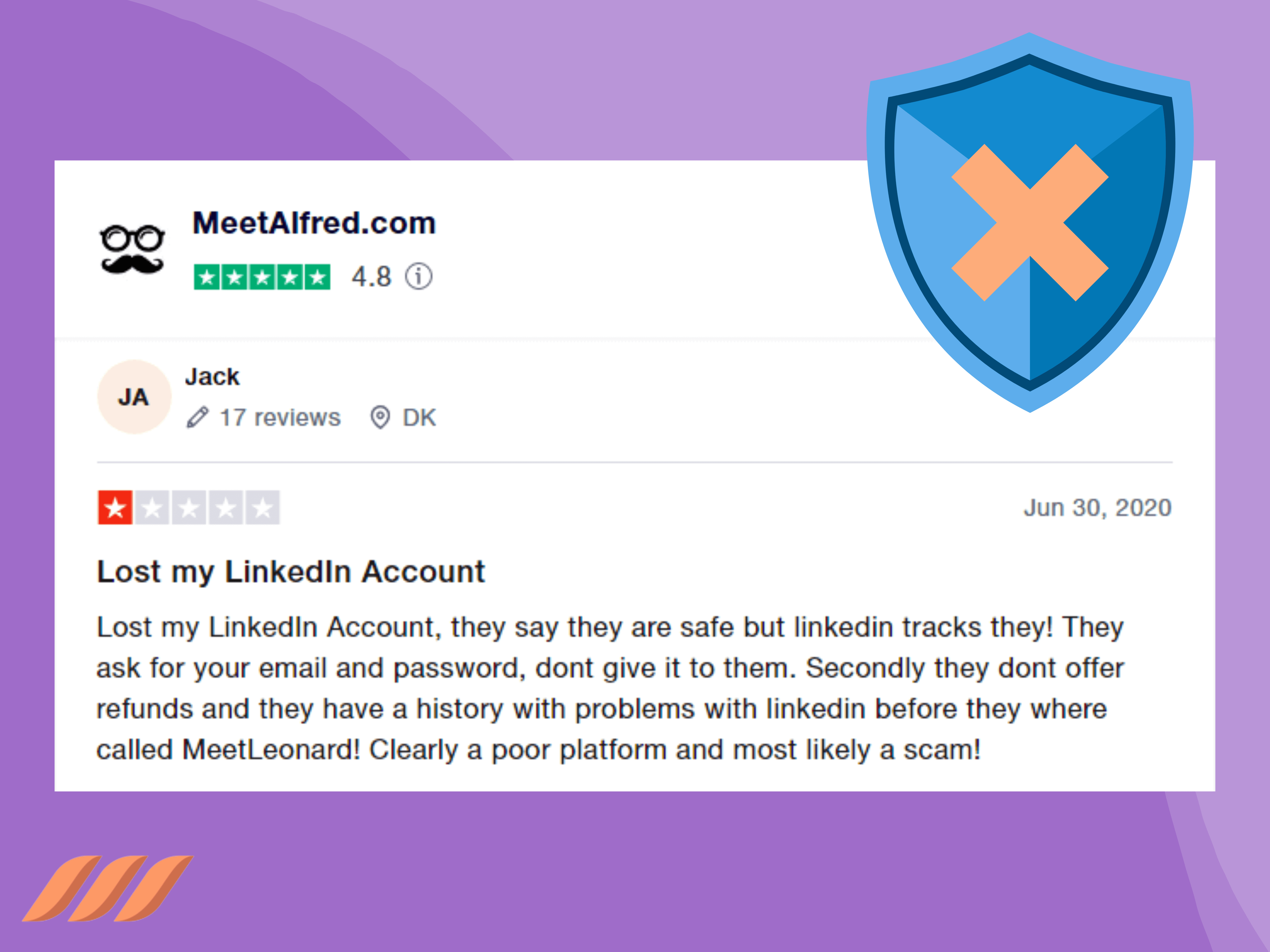 Meet Alfred bad for your account