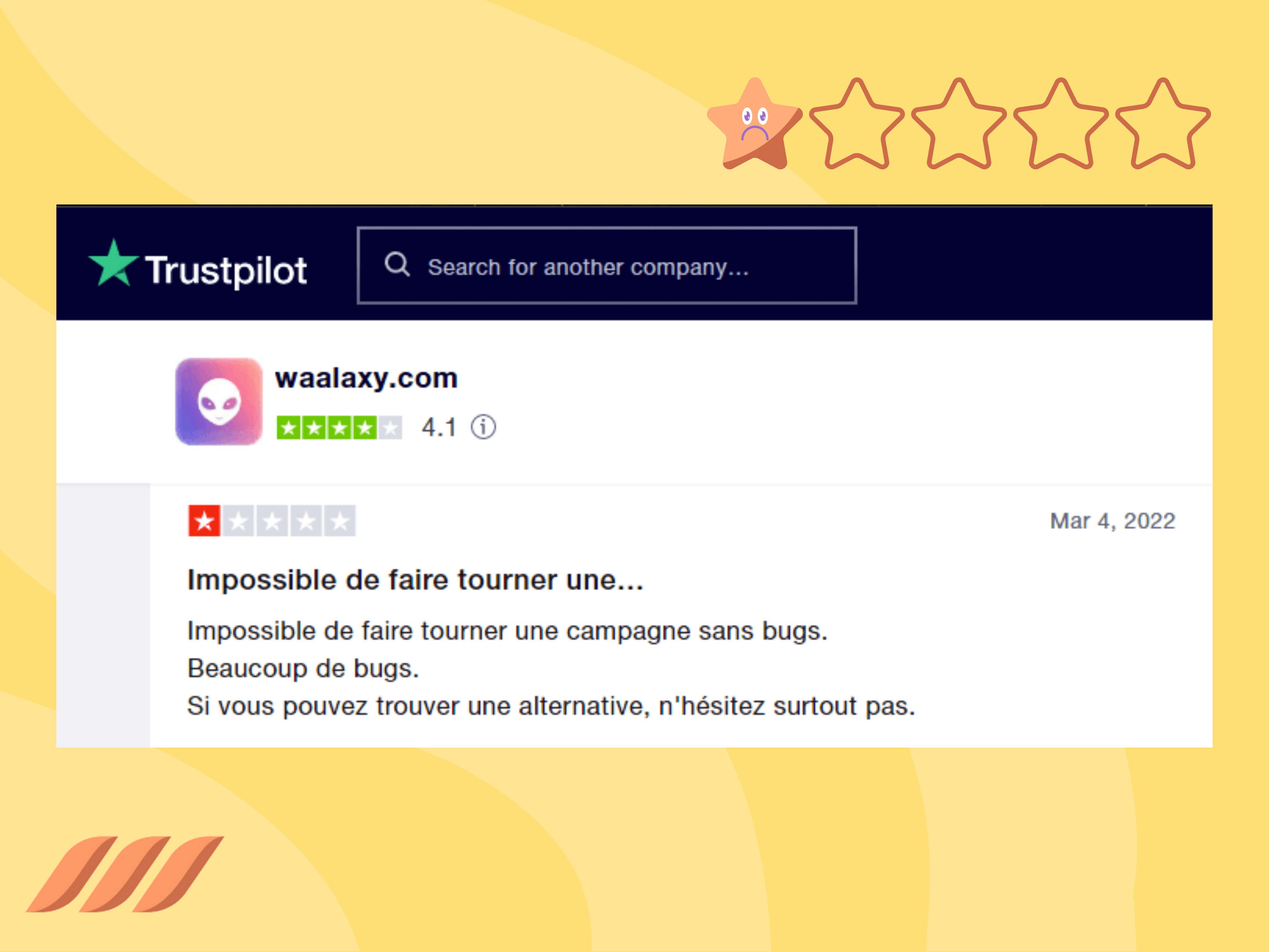 Waalaxy is Full of Bugs