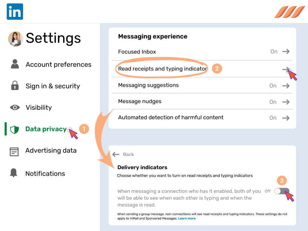 Disabling LinkedIn Read Receipts on Desktop