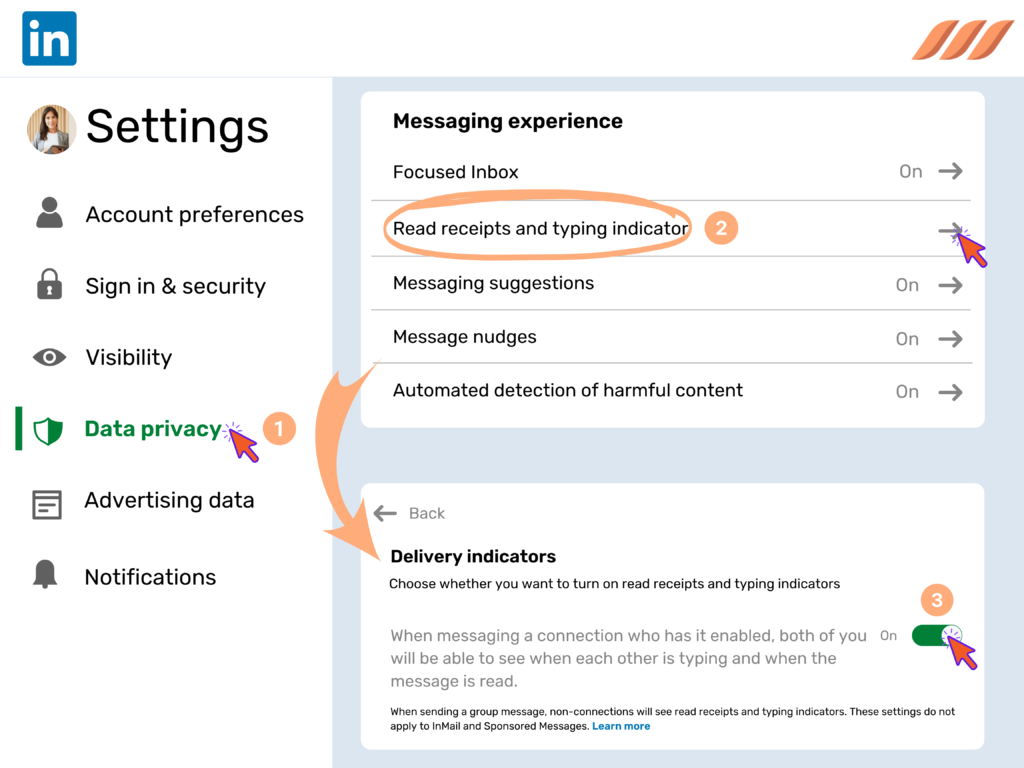 Enabling LinkedIn Read Receipts on Desktop