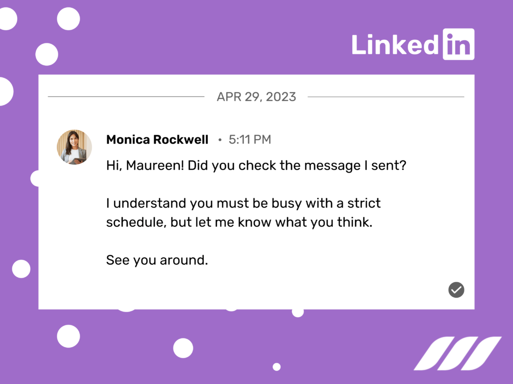 Read receipts on LinkedIn: Follow-Up