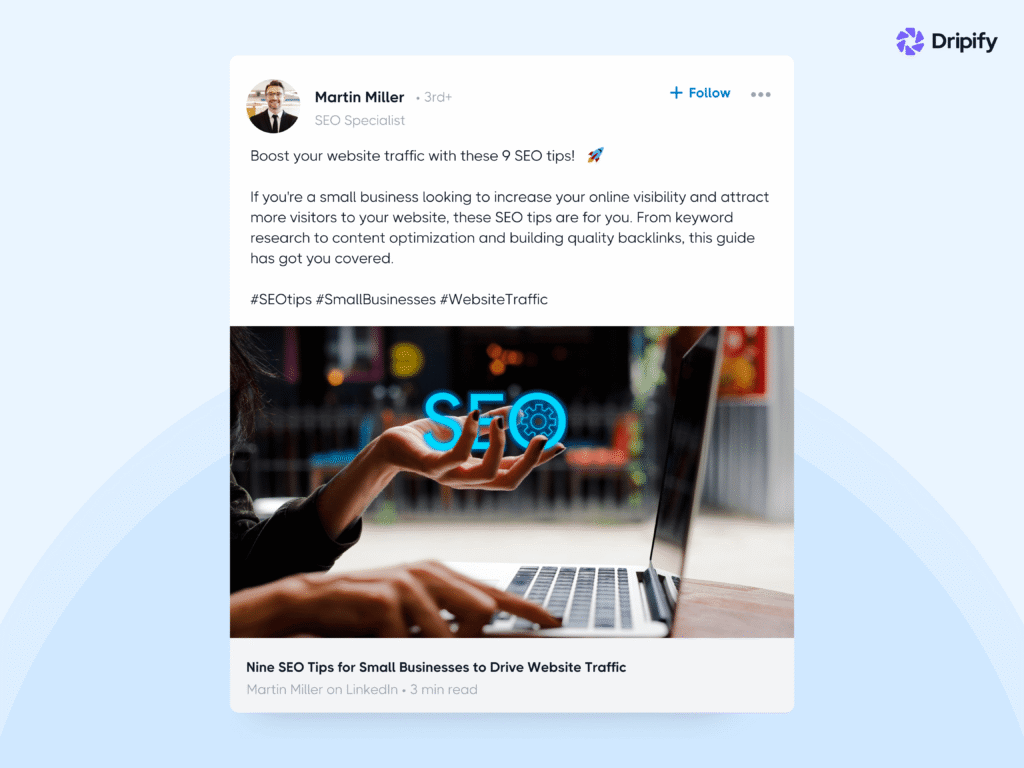 Ways to Earn Backlinks on LinkedIn: Publish Quality Work According to Your Niche Expertise