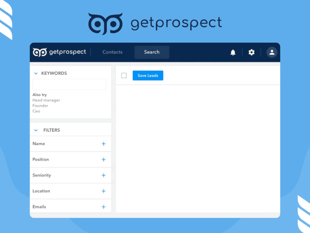GetProspect LinkedIn Bot Interface