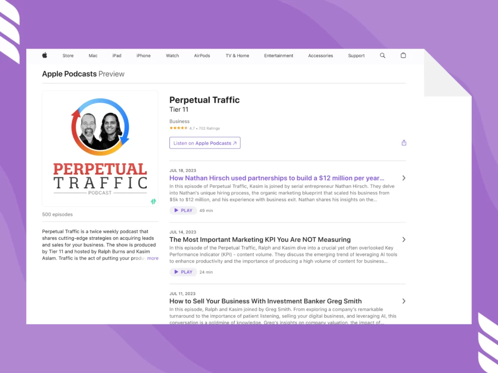 Perpetual Traffic Podcast With Ralph Burns and Molly Pittman