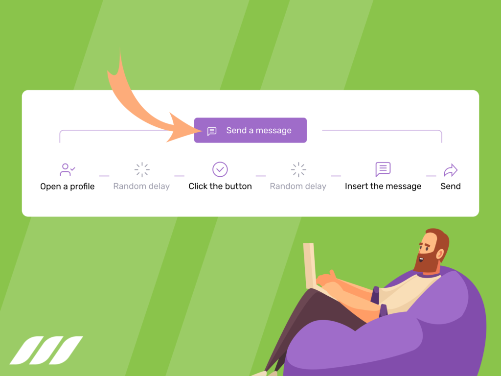 Sending messages using LinkedIn bot