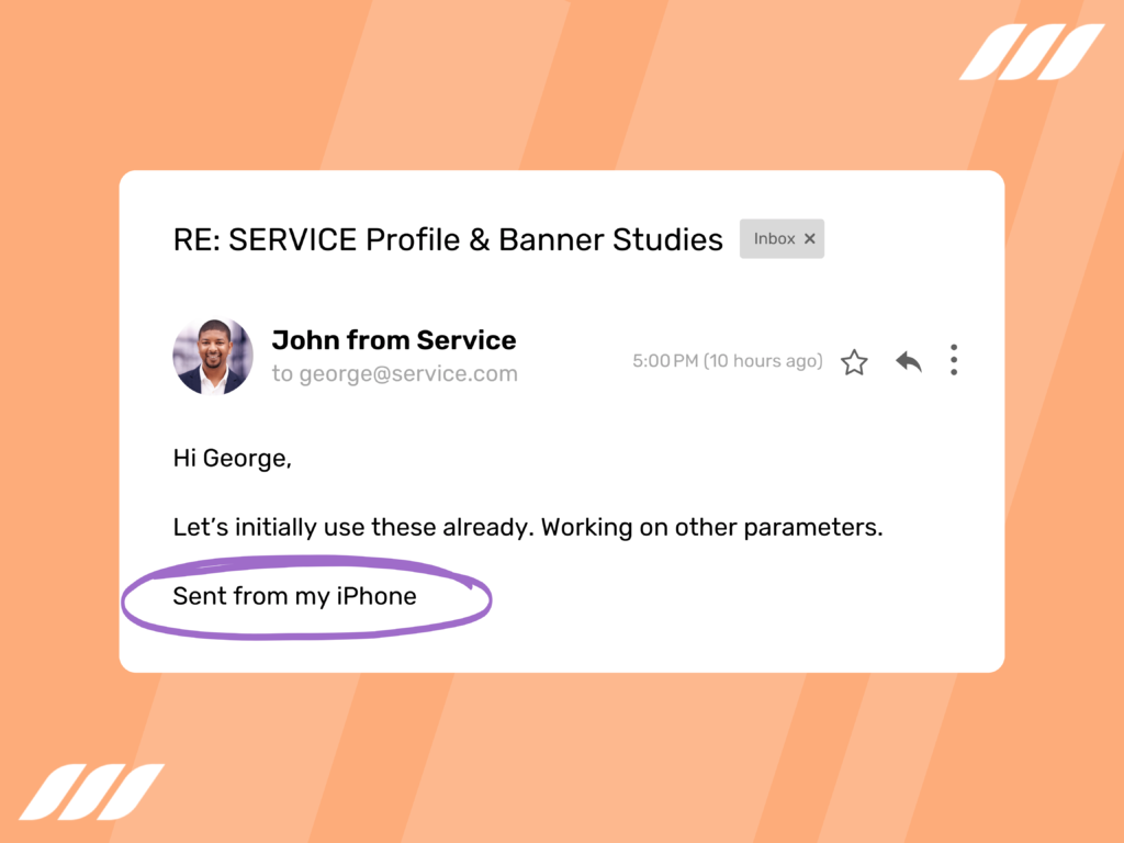 How to End an Email: Sent from my iPhone