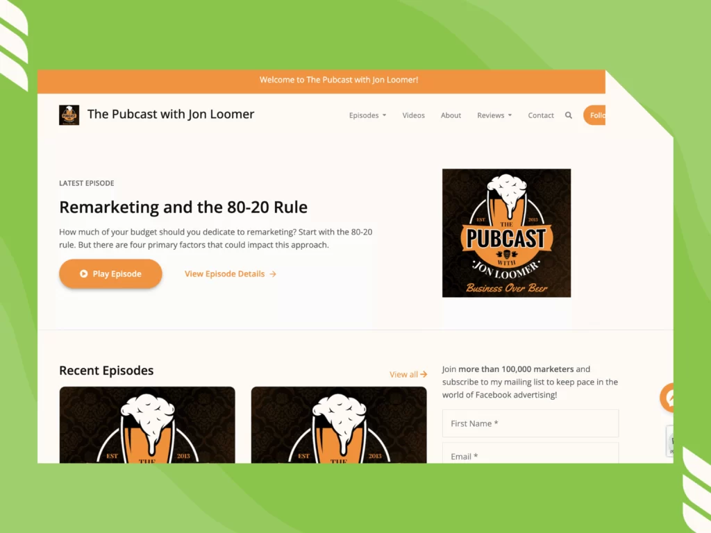 Social Media Pubcast With Jon Loomer