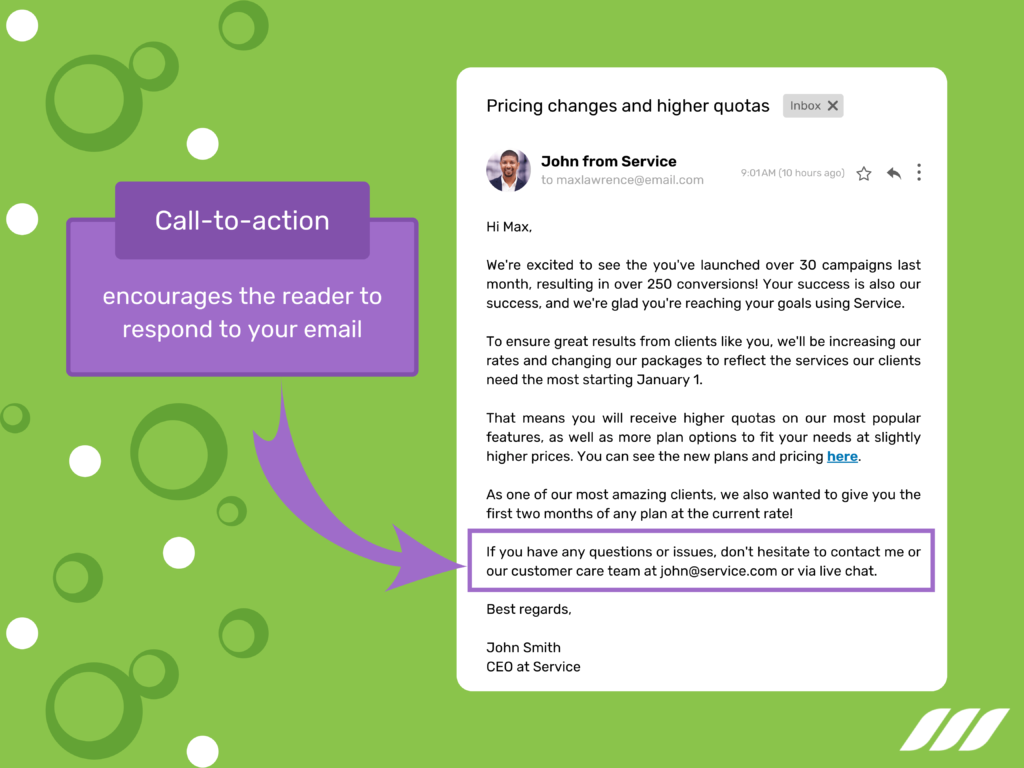 How to End an Email: Use a Call to Action