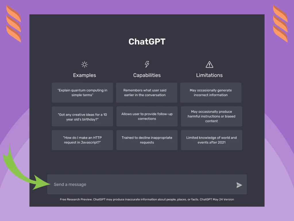 ChatGPT for LinkedIn: Input your prompt into ChatGPT