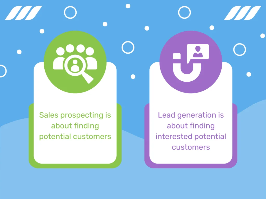 What is the Difference Between Sales Prospecting and Lead Generation