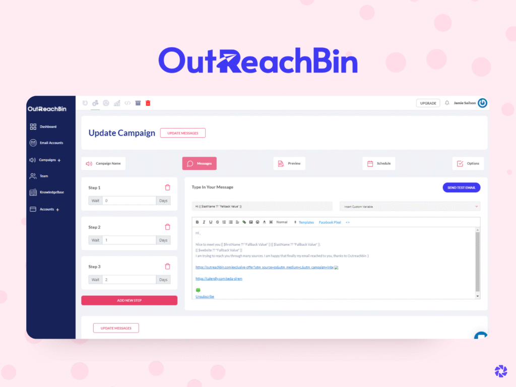 Best Email Warm Up Tools: InboxWarm by OutreachBin