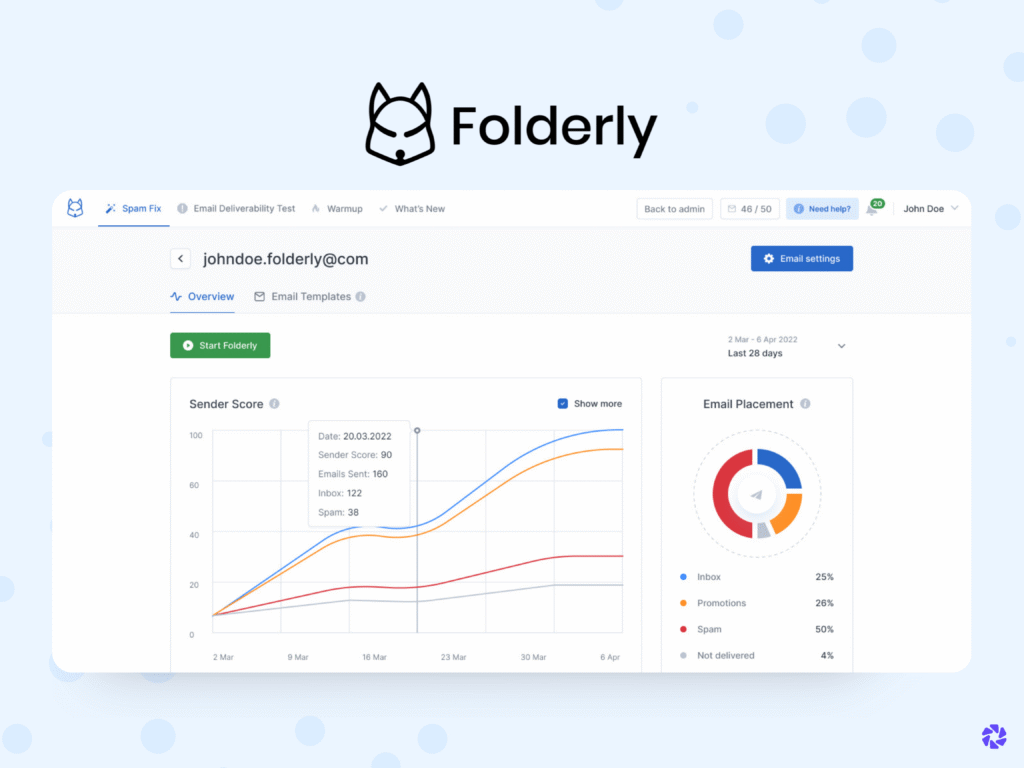 Best Email Warm Up Tools: Folderly