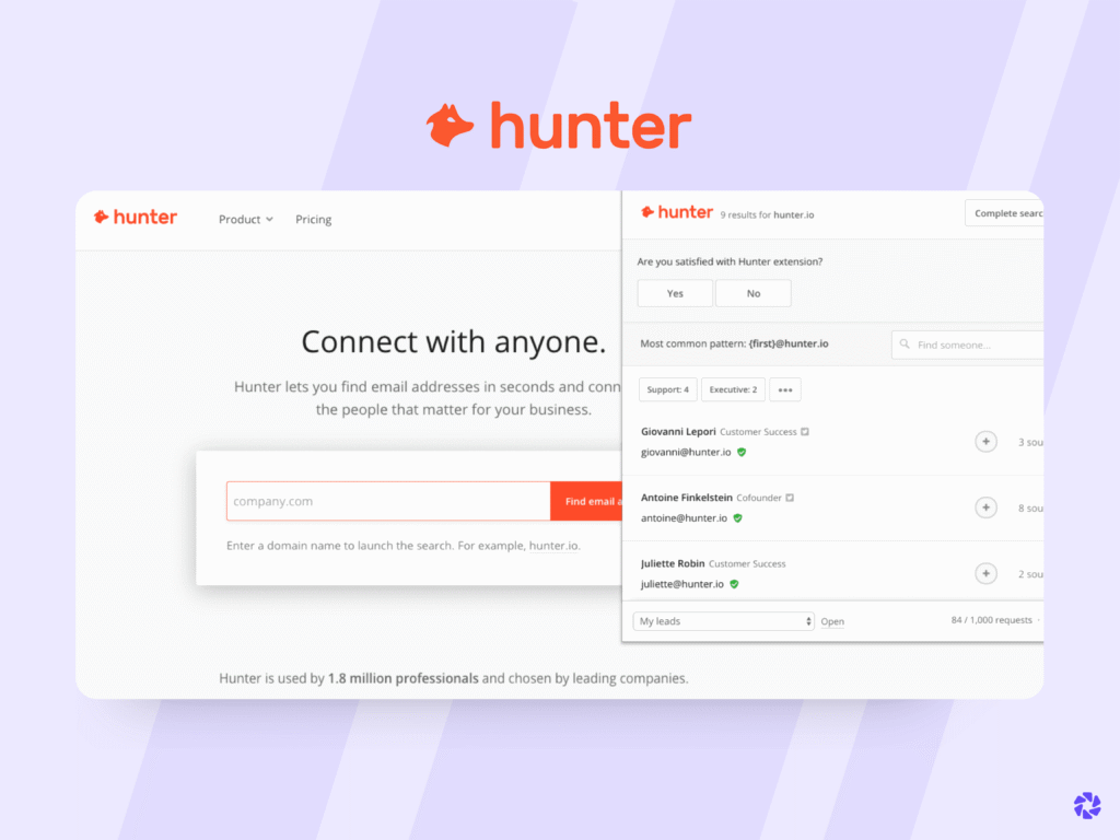 Best LinkedIn Lead Generation Tools: Hunter.io