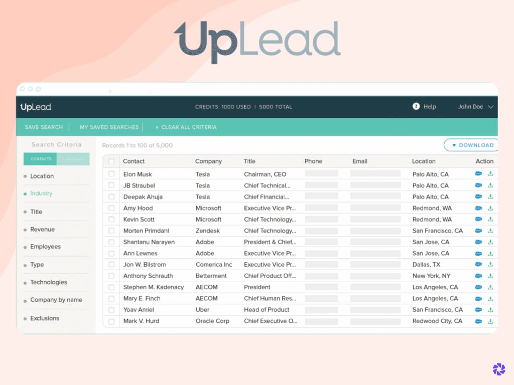 Best LinkedIn Automation Tools: UpLead