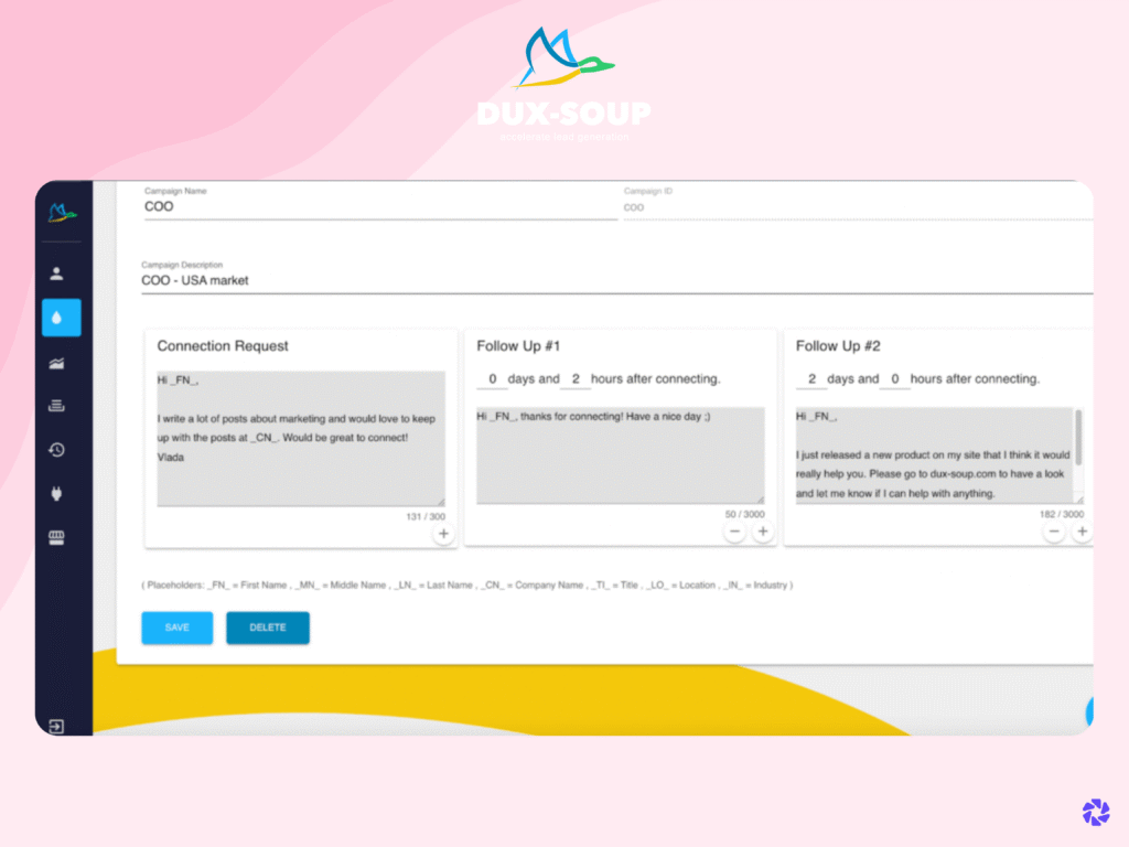 Dux-Soup Best LinkedIn Automation Tools
