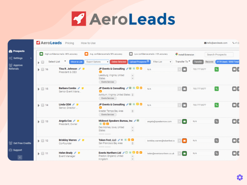 AeroLeads Best LinkedIn Automation Tools