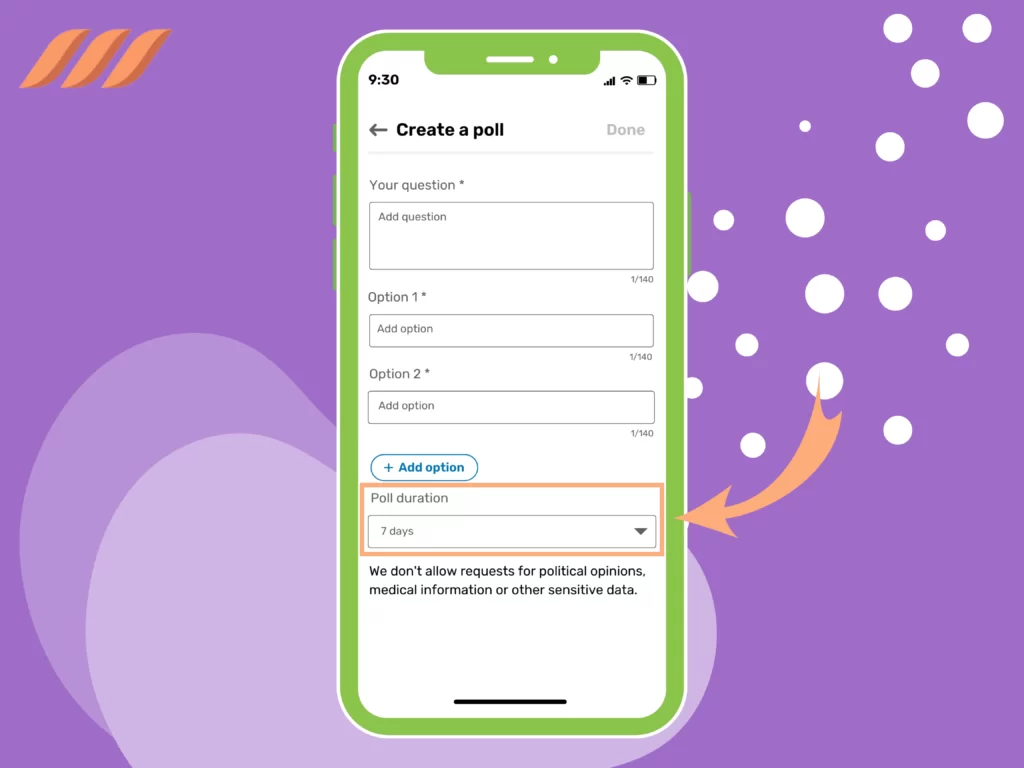 Step-6 How to Create a Poll on LinkedIn Mobile