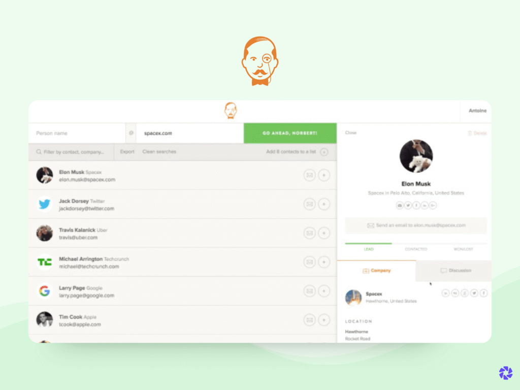 Best Email Finder: VoilaNorbert