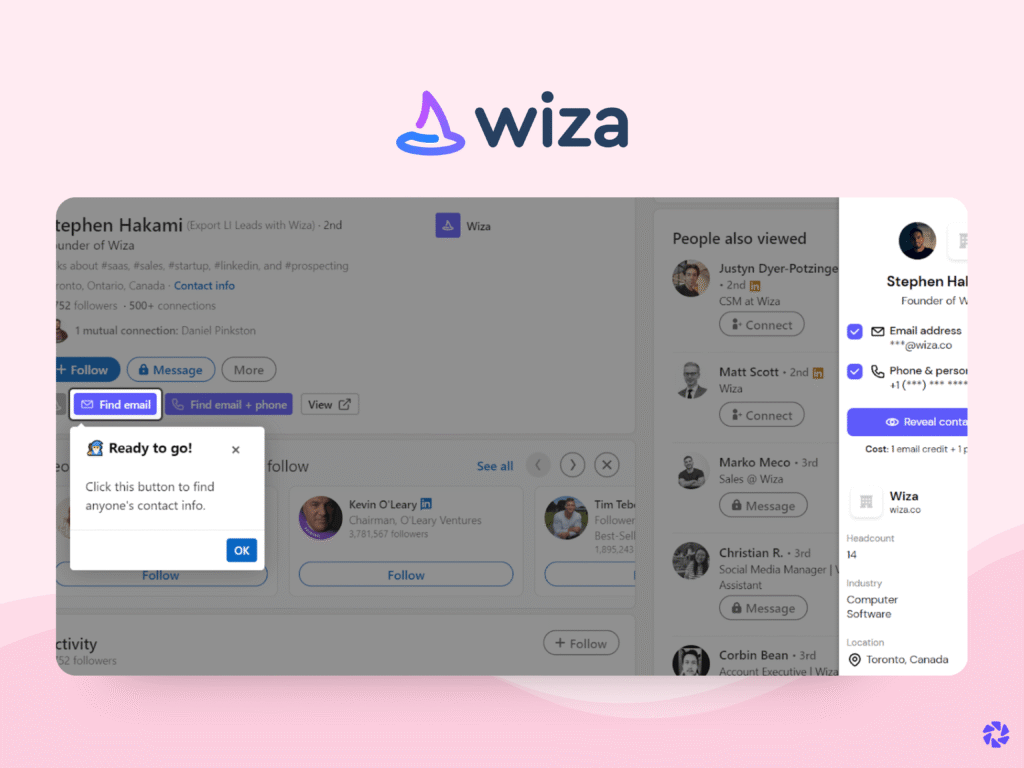 Best Email Finder: Wiza