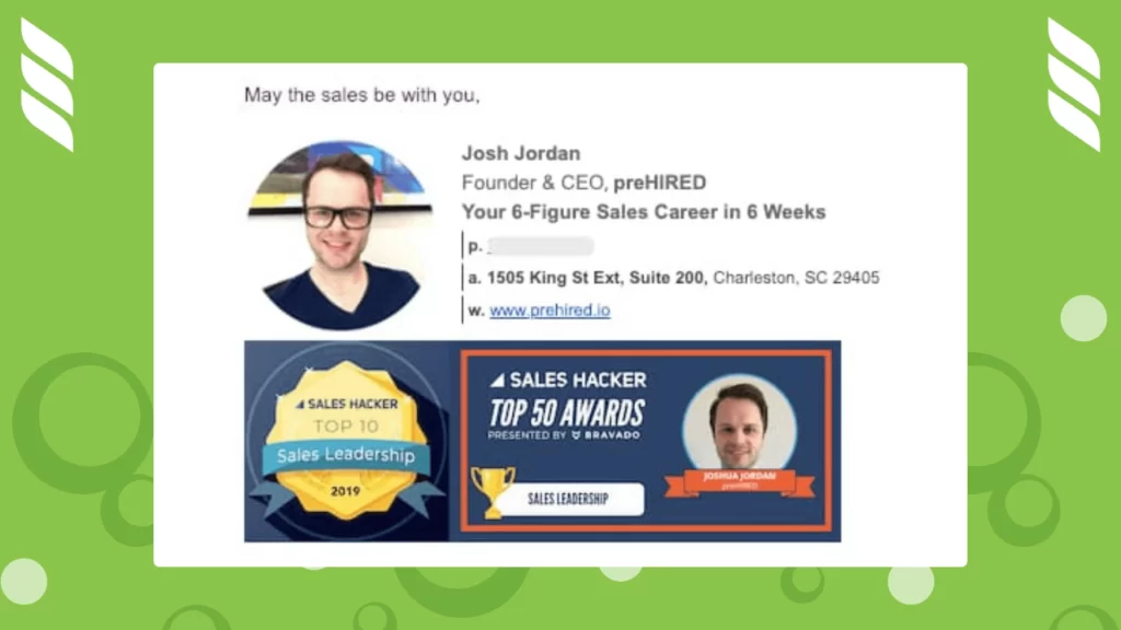 Email Signature Example 2