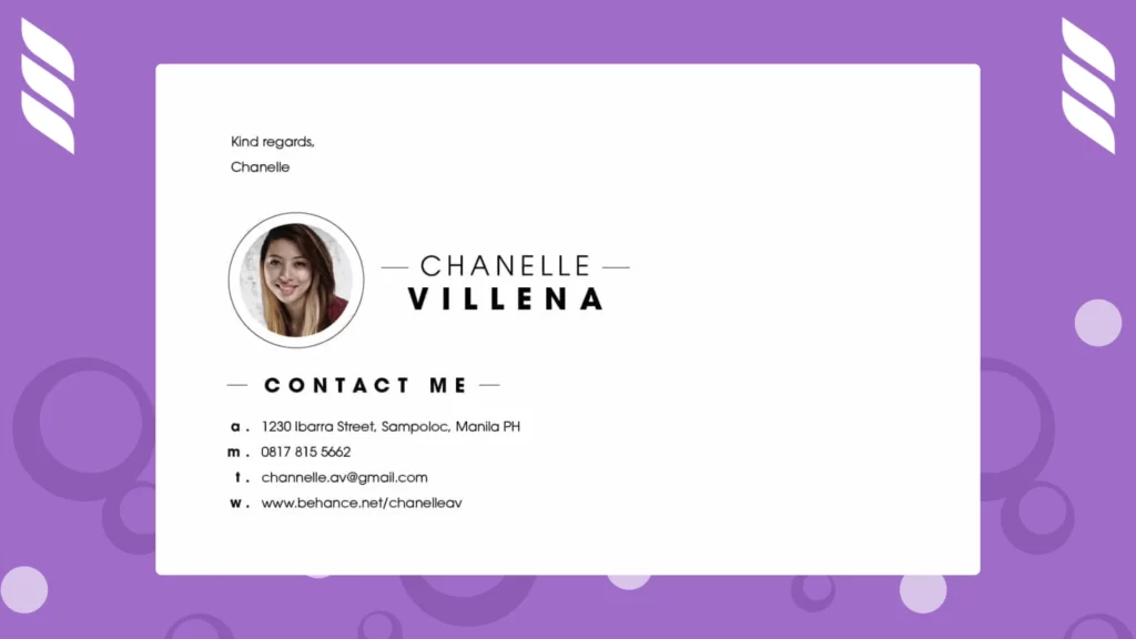 Email Signature Example 4