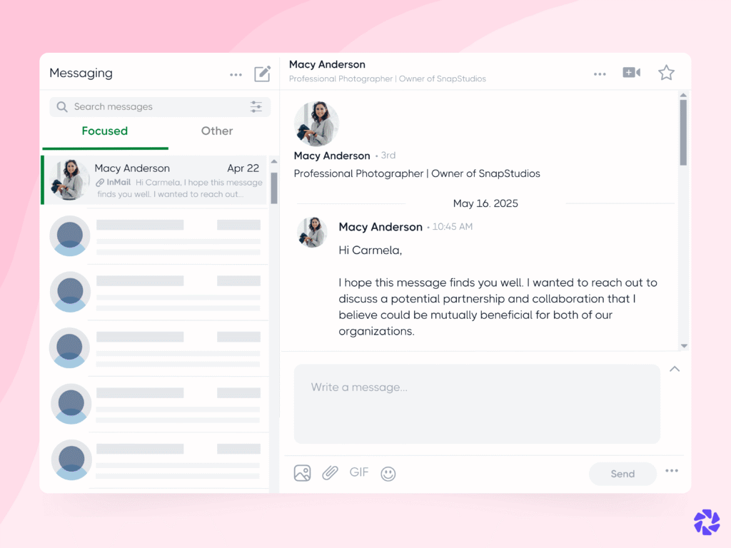 LinkedIn Cold Message: Exploring Collaborations and Partnerships