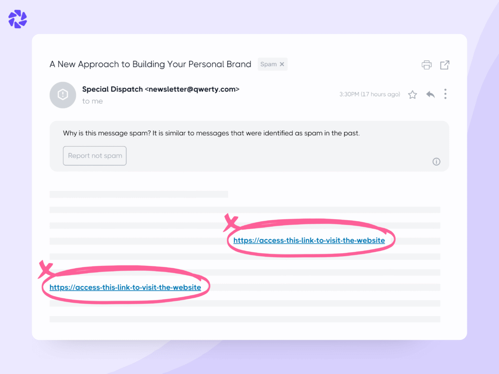 How to Avoid Email Spam Filters: Links in Emails