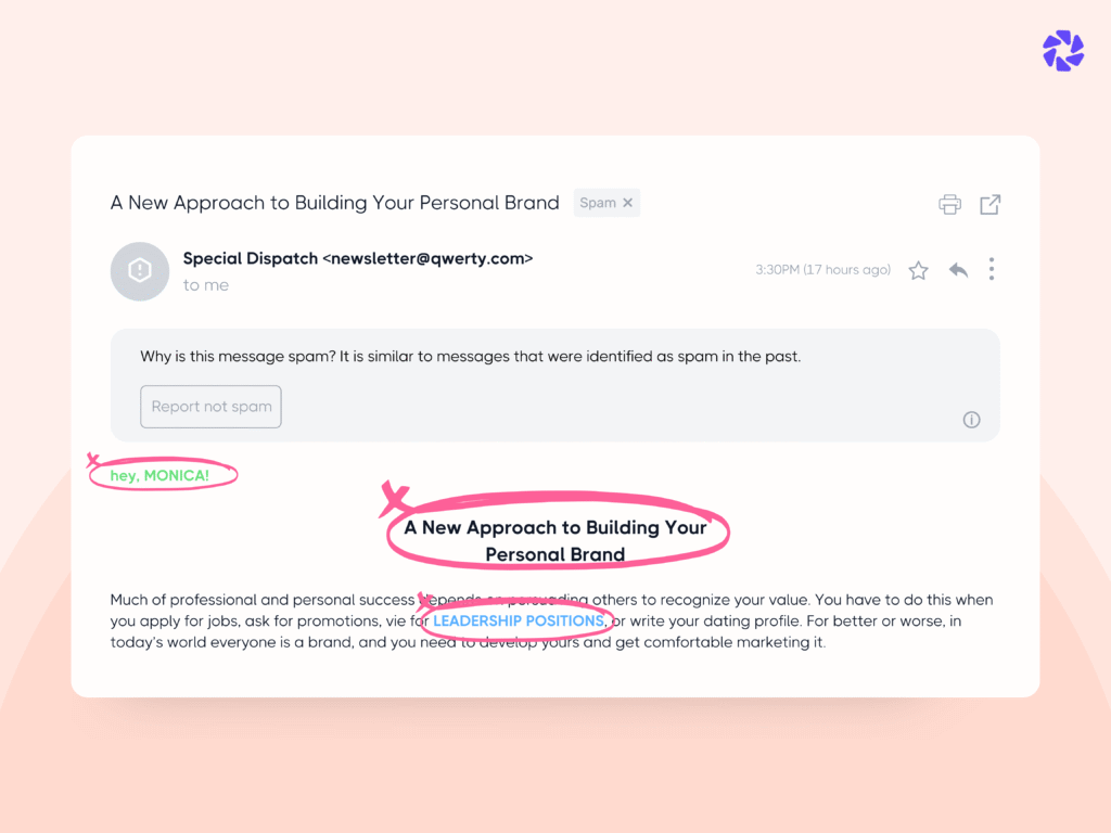 How to Avoid Email Spam Filters: Formatted Text in Emails