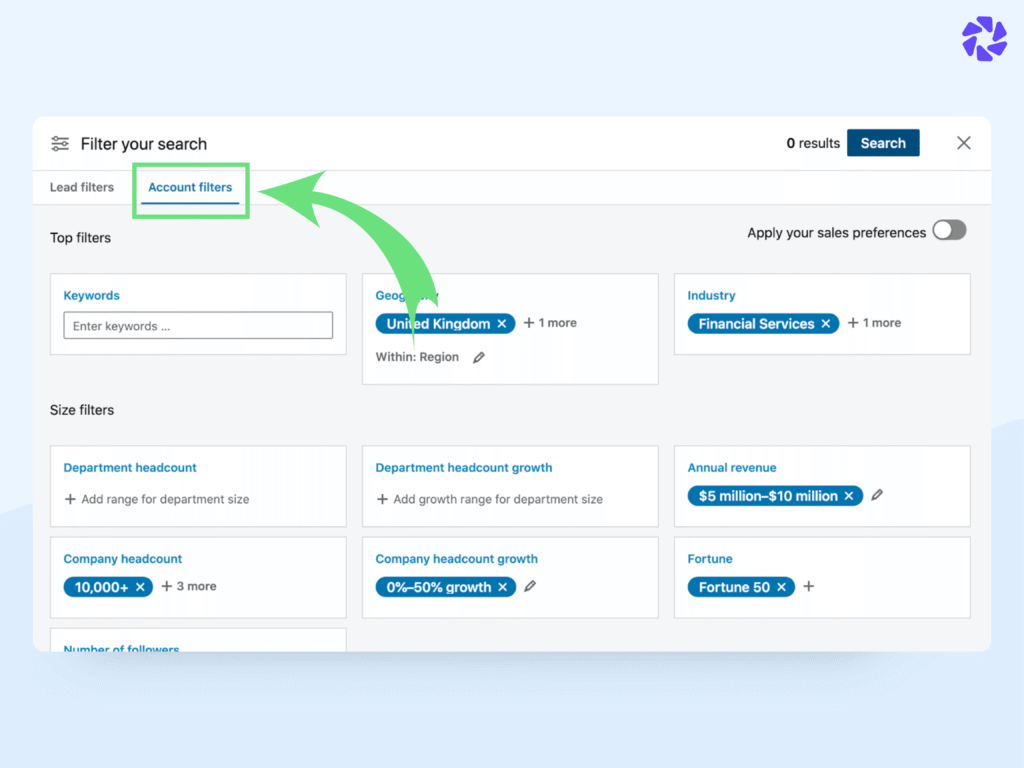 Unlocking Sales Navigator ACCOUNT Filters