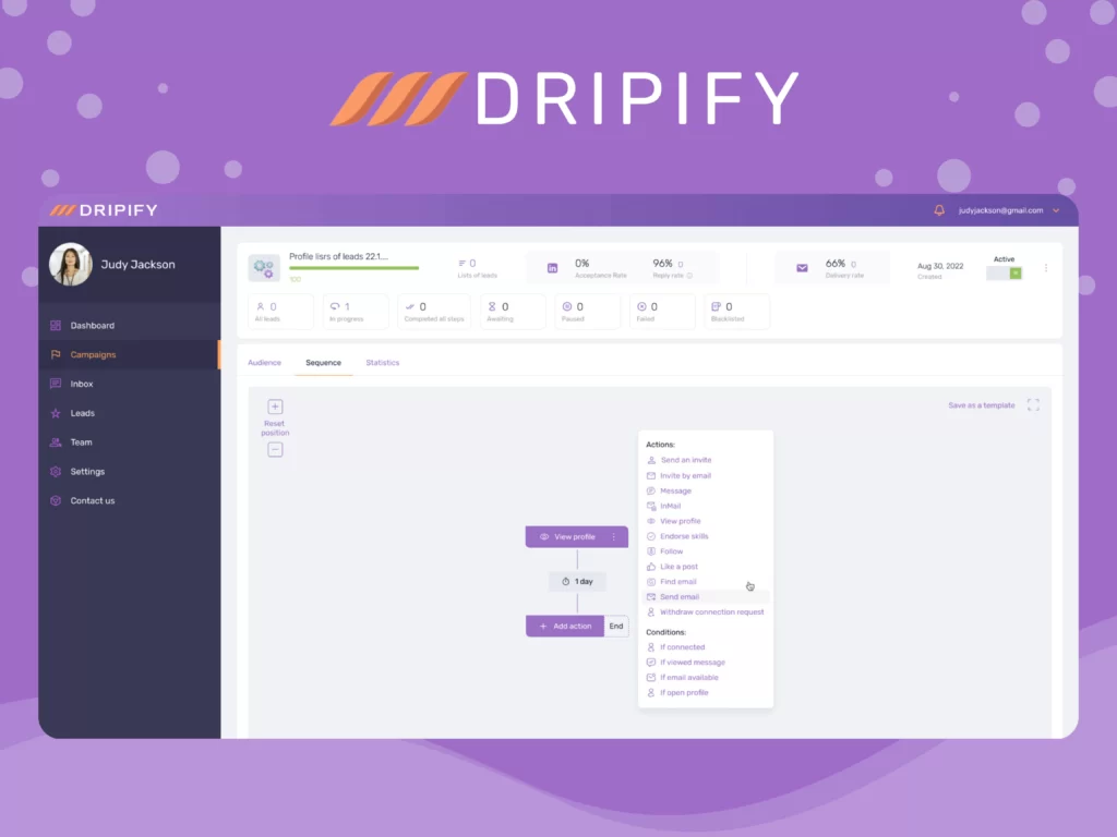 Use Dripify to Automate LinkedIn Tasks