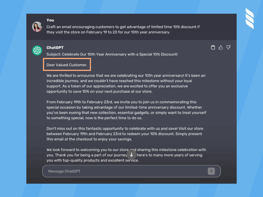 Downsides of Using ChatGPT for Email Marketing: Lack of Personalization