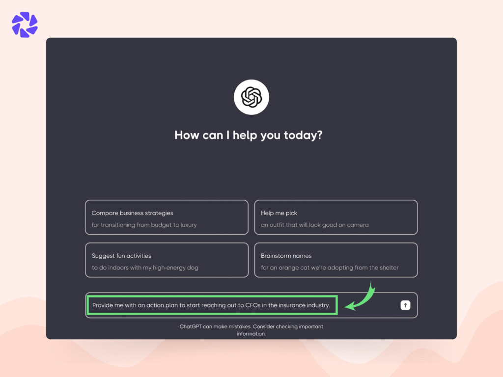 ChatGPT Prompts for B2B Sales and Lead Generation: Use Action Oriented Language