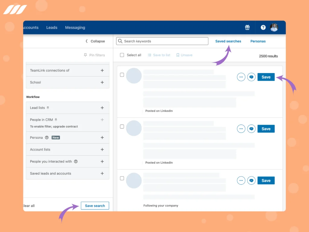 Streamline LinkedIn ABM Targeting with Saved Searches