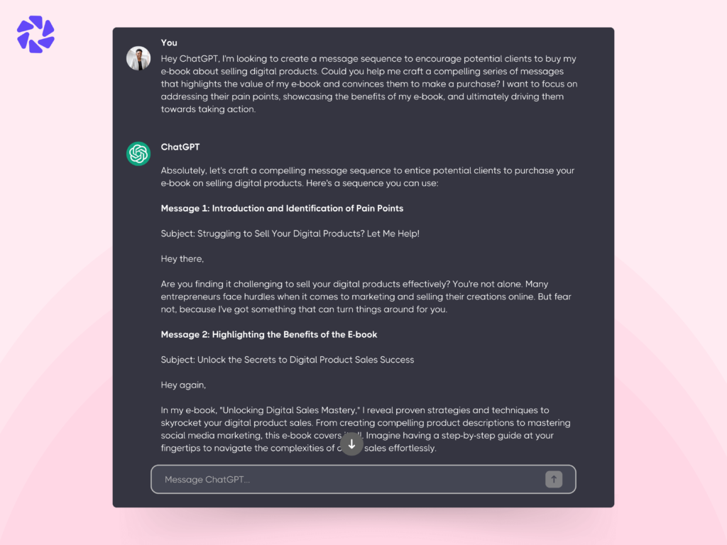 How to Use ChatGPT in Your Sales Strategy: Generate Message Sequences