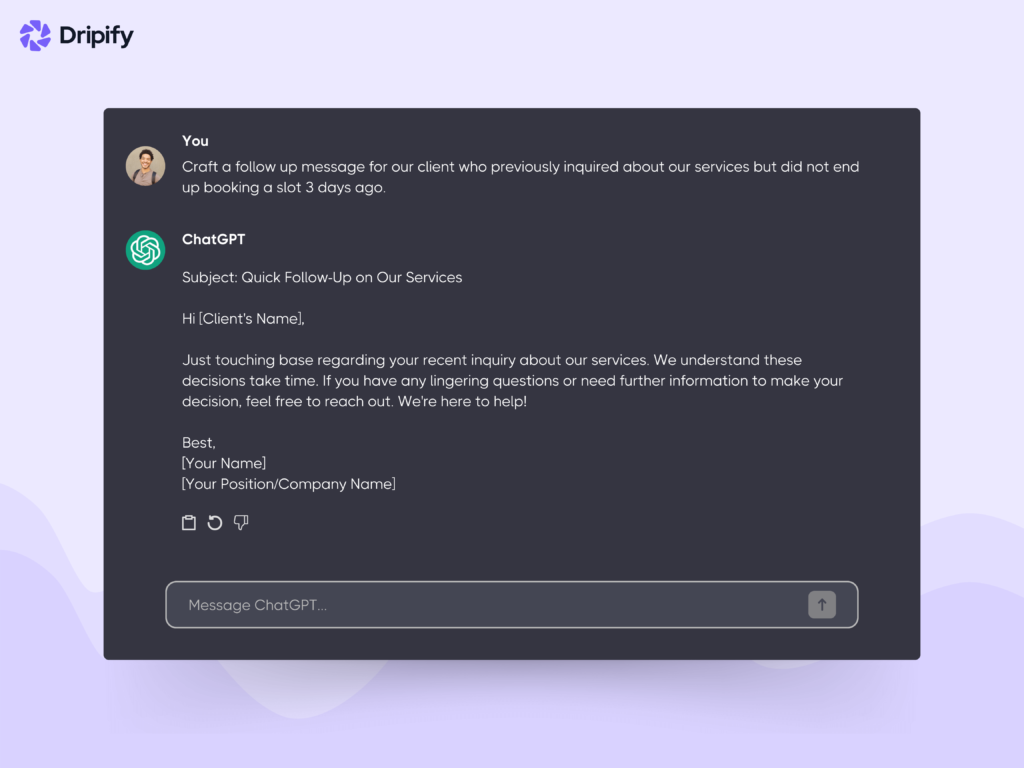 Implement ChatGPT in Your Sales Process: Follow-Up